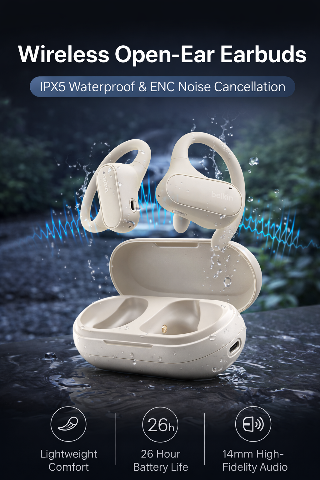 Wireless Open-Ear Earbuds